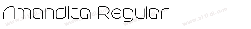 Amandita Regular字体转换 Amandita Regular字体转换